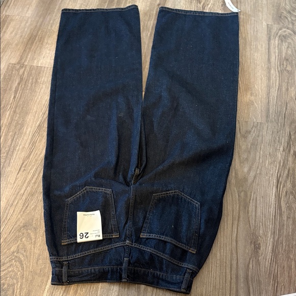 NWT Reformation QUARRY RUI WIDE LEG JEAN Size 26 - Picture 7 of 9